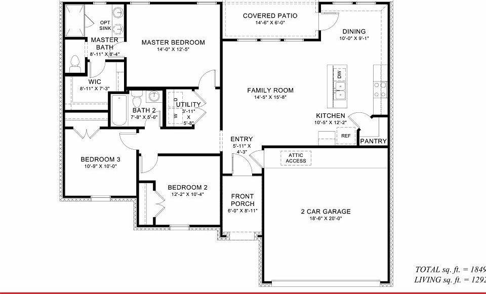 2nd image of 1034 N Berryvine Ln
