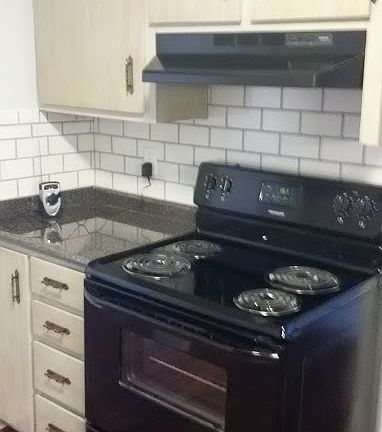 Kitchen with stove