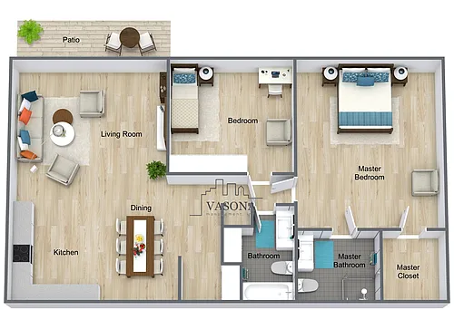 Floor plan 2 Bedroom Type A