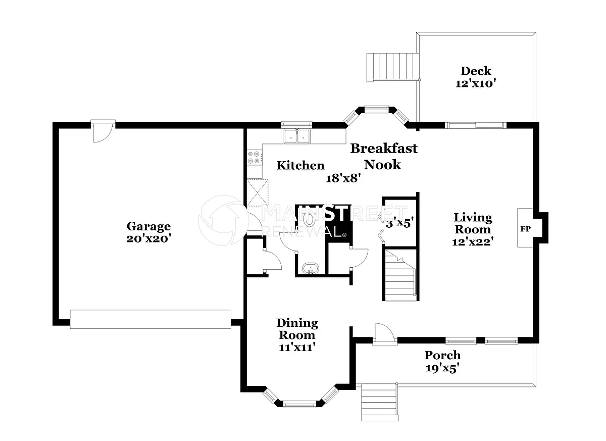 Floor Plan - 5116 Glen Cox Dr