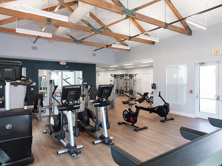 State-of-the-art fitness center with cardio equipment