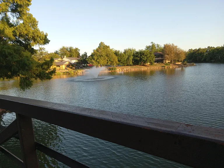 bridge across the street from the house