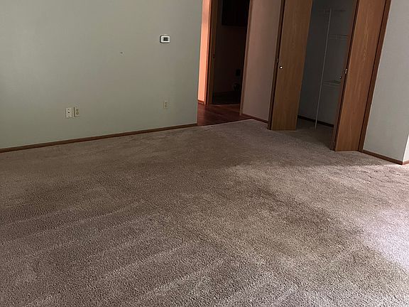 Living area with storage closet