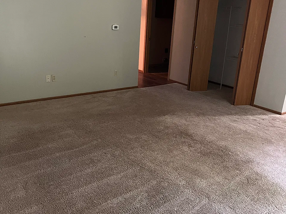 Living area with storage closet