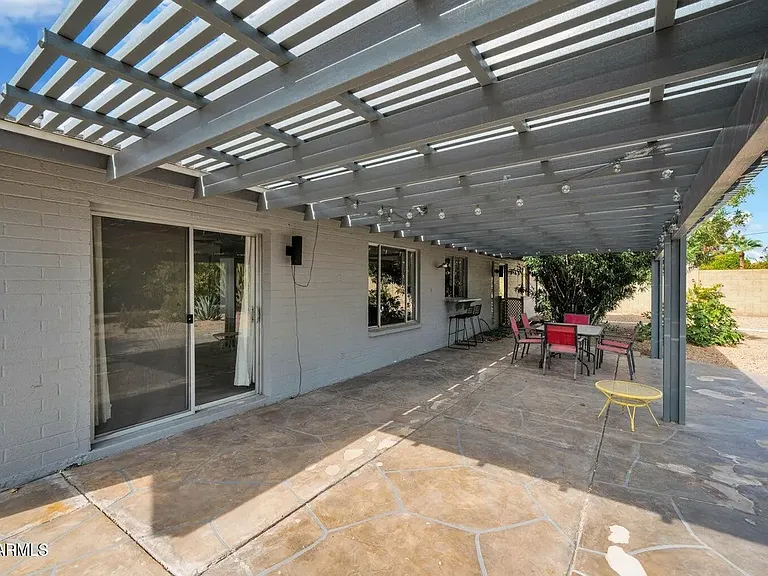 Back patio.