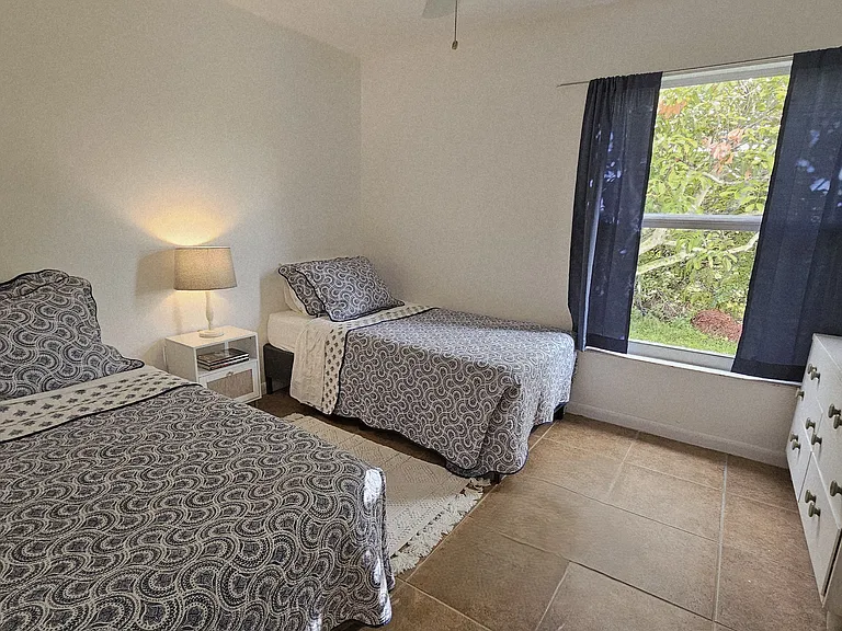 Guest bedroom-twin beds