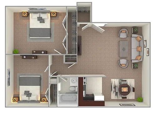Floor plan 2 Bedroom