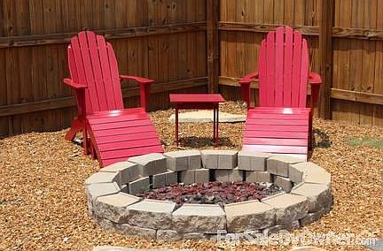 Firepit in the back yard