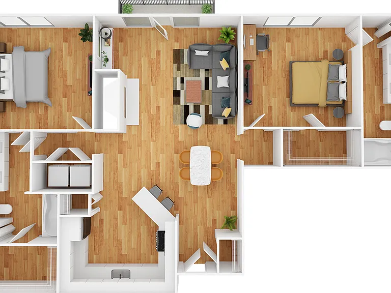 2 Bedroom | 2 Bath | 1111 SF 2 Bedroom | 2 Bath | 1111 SF