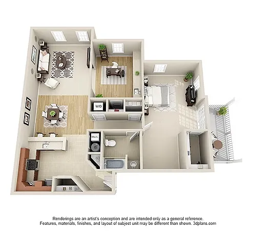 Floor plan Hoosick 3A