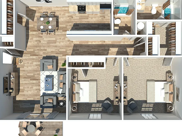 Two Bedroom Two Bedroom