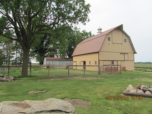 Barn & large metal shed
