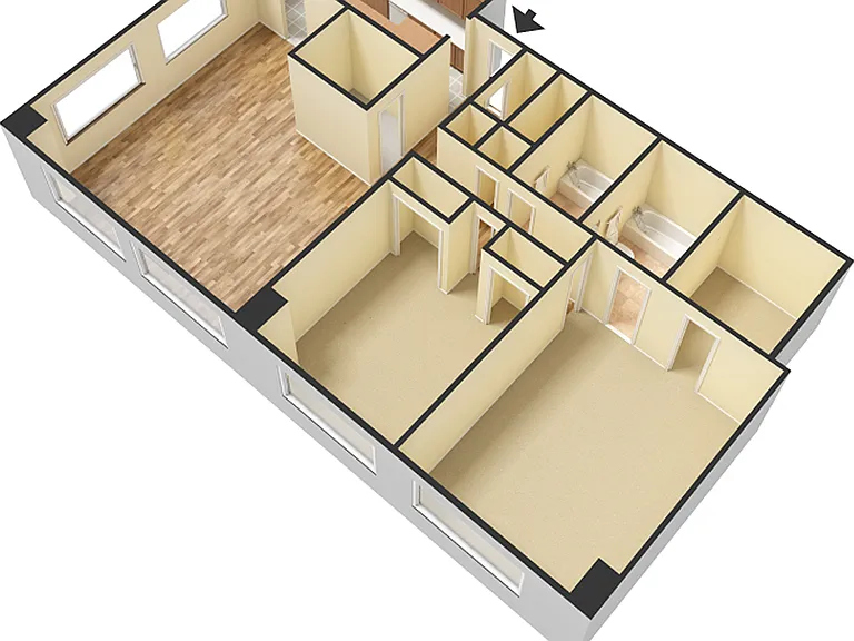 202 - 11 Series 1,308 sq ft - 2-2-02-3D 202 - 11 Series 1,308 sq ft - 2-2-02-3D