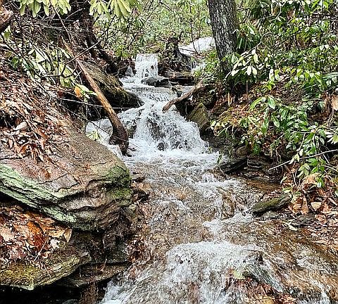 Rock Creek, borders property