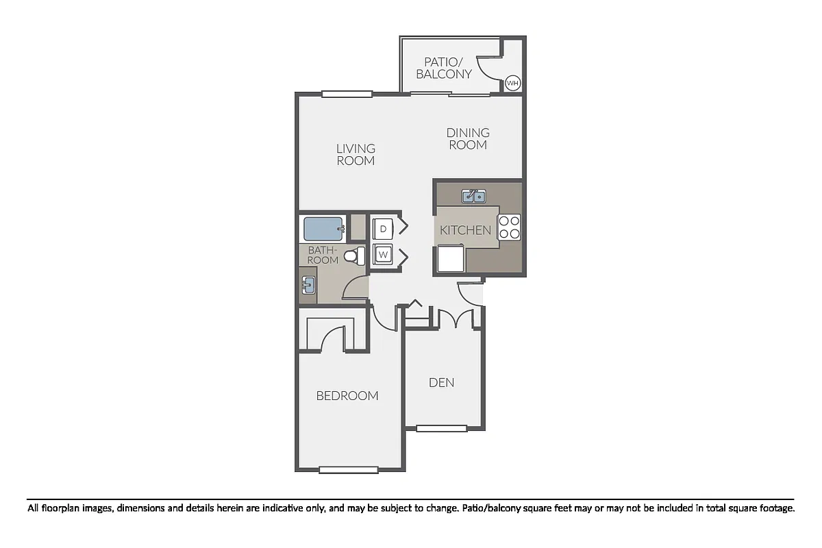 Floor plan Plan 1B Den