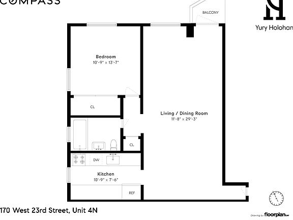 3rd image of 170 W 23rd St APT 4N
