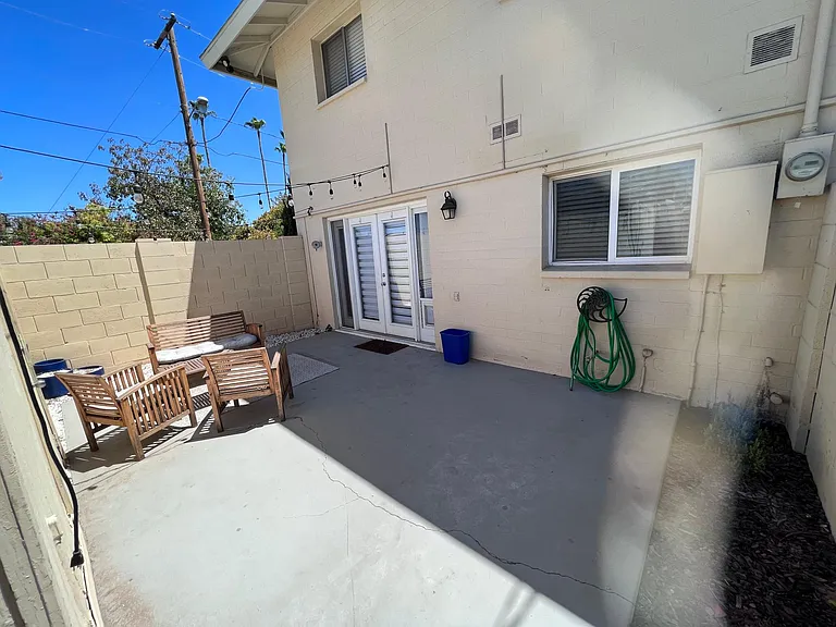 Private patio