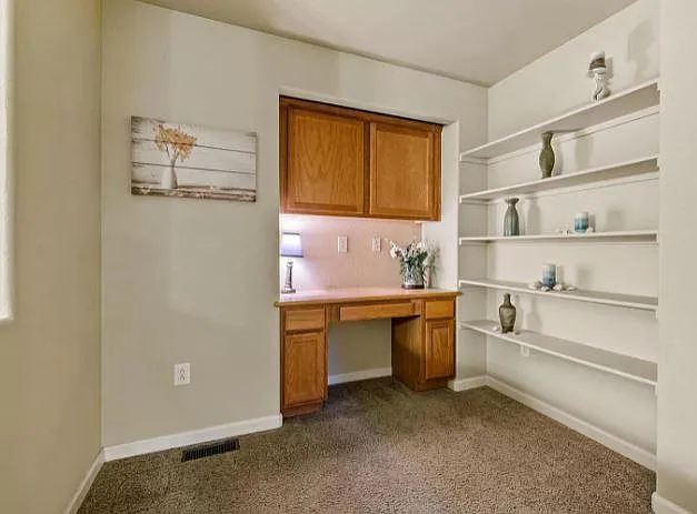 office area off of kitchen