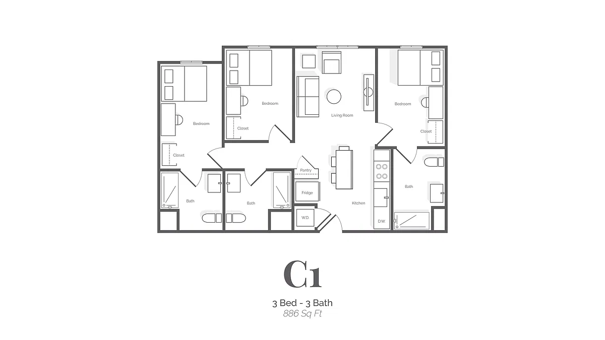 Floor plan C1