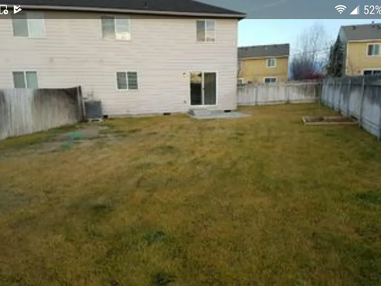 Large private fenced gated backyard