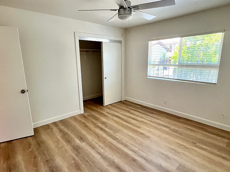 Front Bedroom, Large Closet, New Ceiling Fan