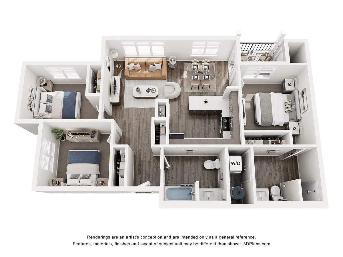 Floor plan 3X2 - D1