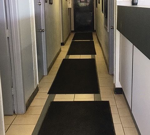 Hallway and Restrooms