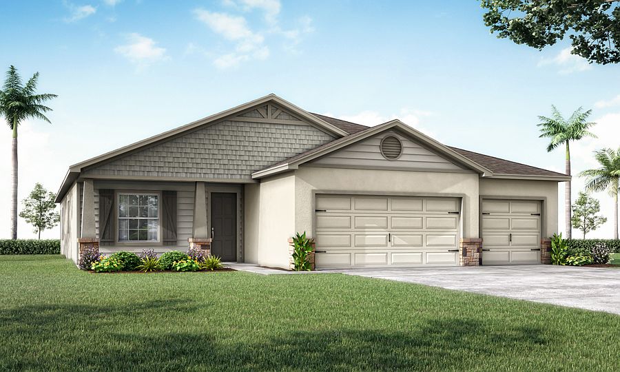 New construction home for sale in Parrish, FL- with 4 bedrooms and a den