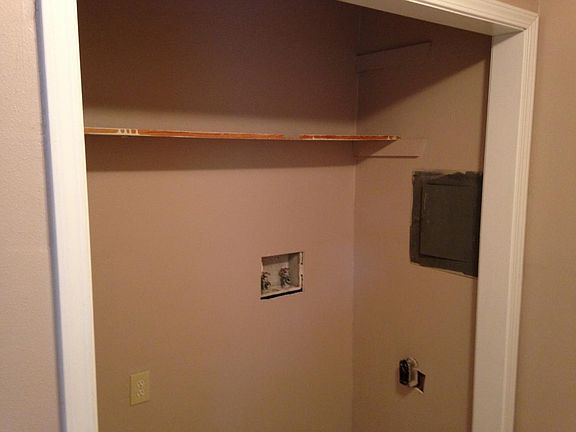 Washer/dryer connections in kitchen
