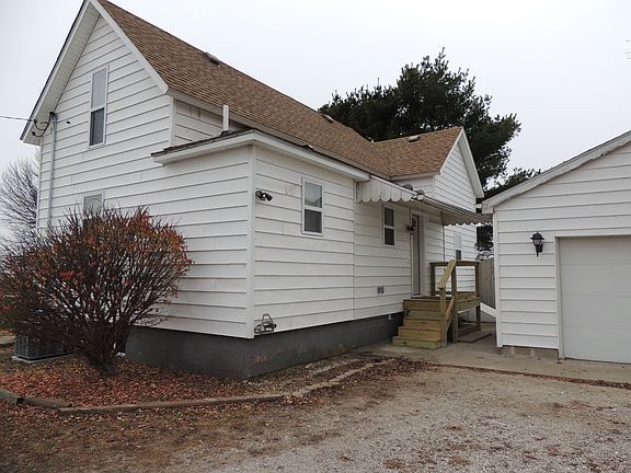 Rear of House with Detached Garage