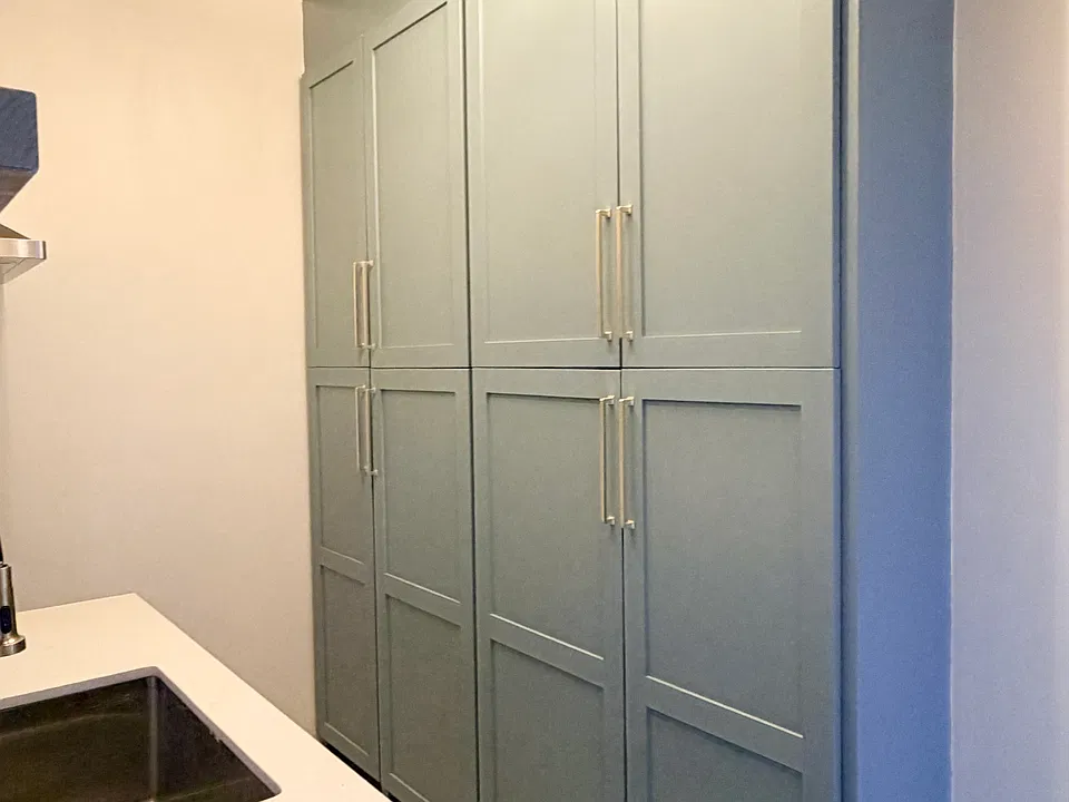 Spacious kitchen storage pantry