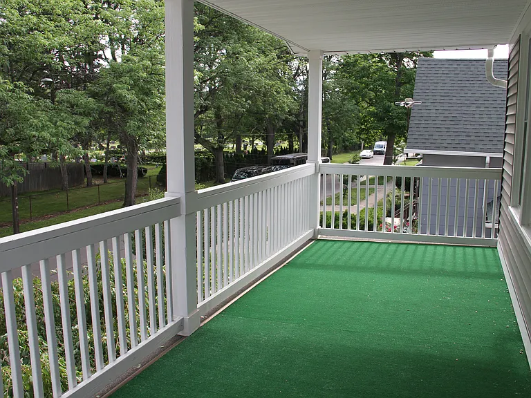 Upper unit features access to private balcony