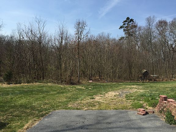 Entrance at end of driveway