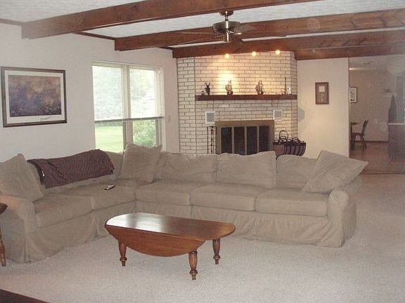 Woodburning Fireplace in Great Room
