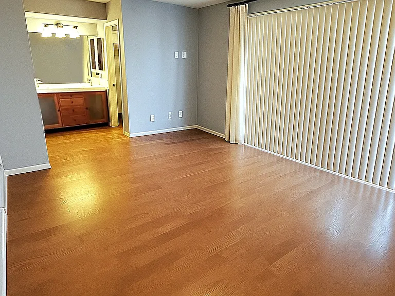 Master bedroom with updated ensuite bath and walk in closet. Brand new walk out sun screened balcony + green belt view.