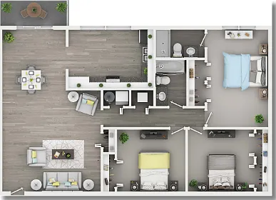 3A - 1,325 SQ.FT 3A - 1,325 SQ.FT