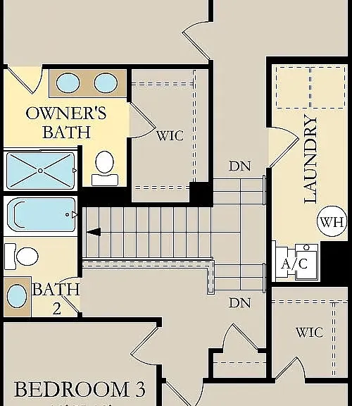 Floor plan
Spacious second-floor layout with multiple bedrooms