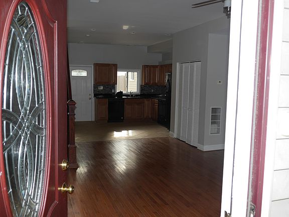 view from the front door through to the back door