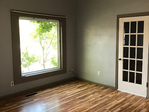Living room with large storage closet