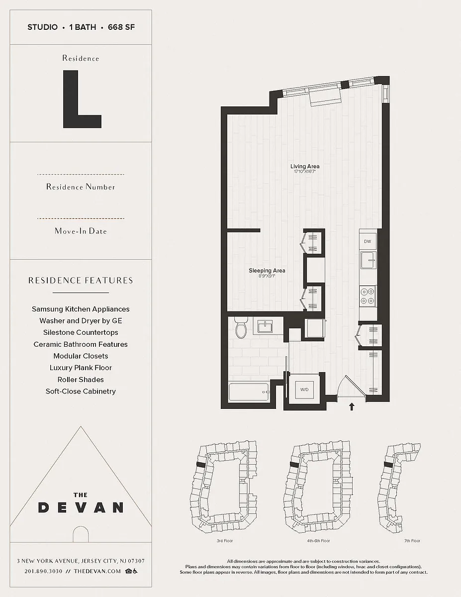 Floor plan Studio L