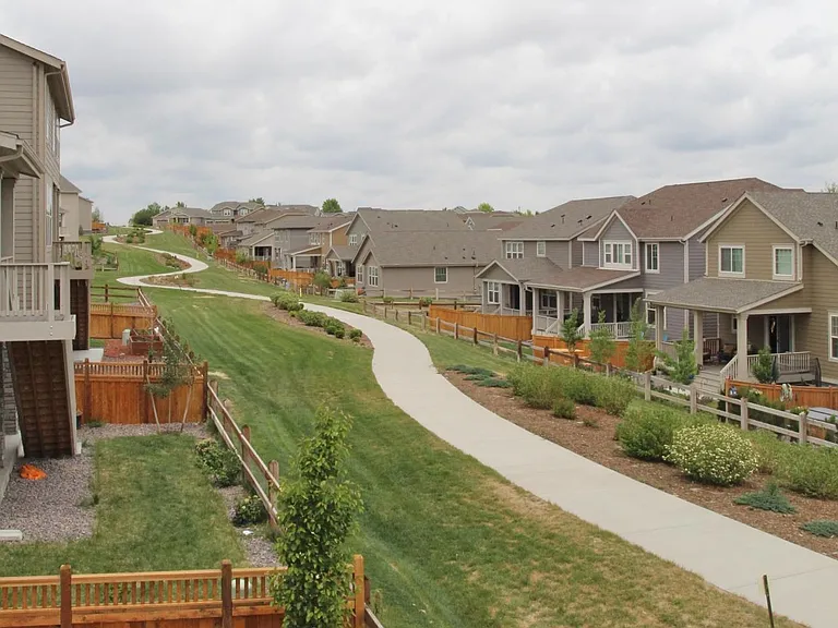 Neighborhood walking path just behind the house