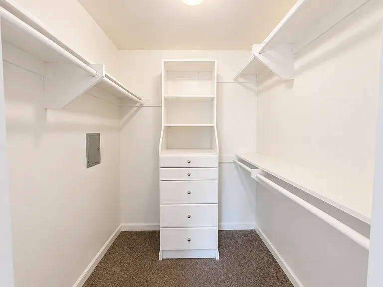 Walk-in closet in Master bedroom