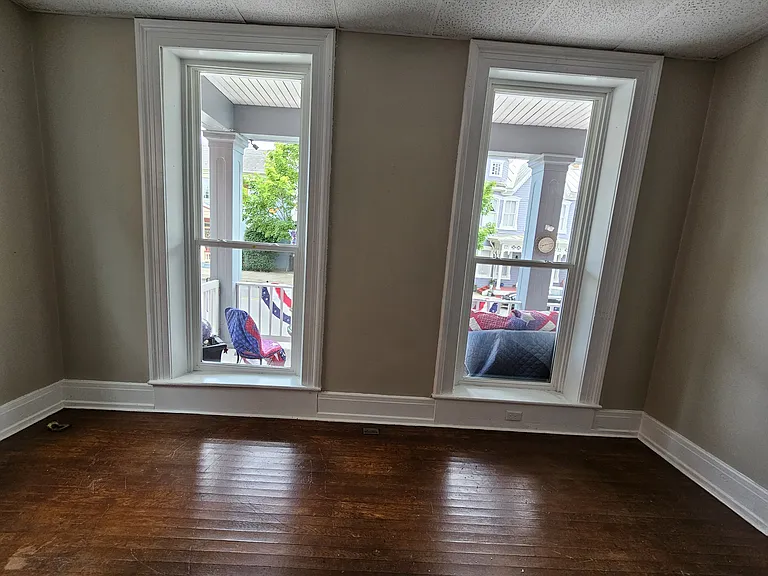 Floor to Ceiling Windows in L.R. Hardwood Floors as well......
