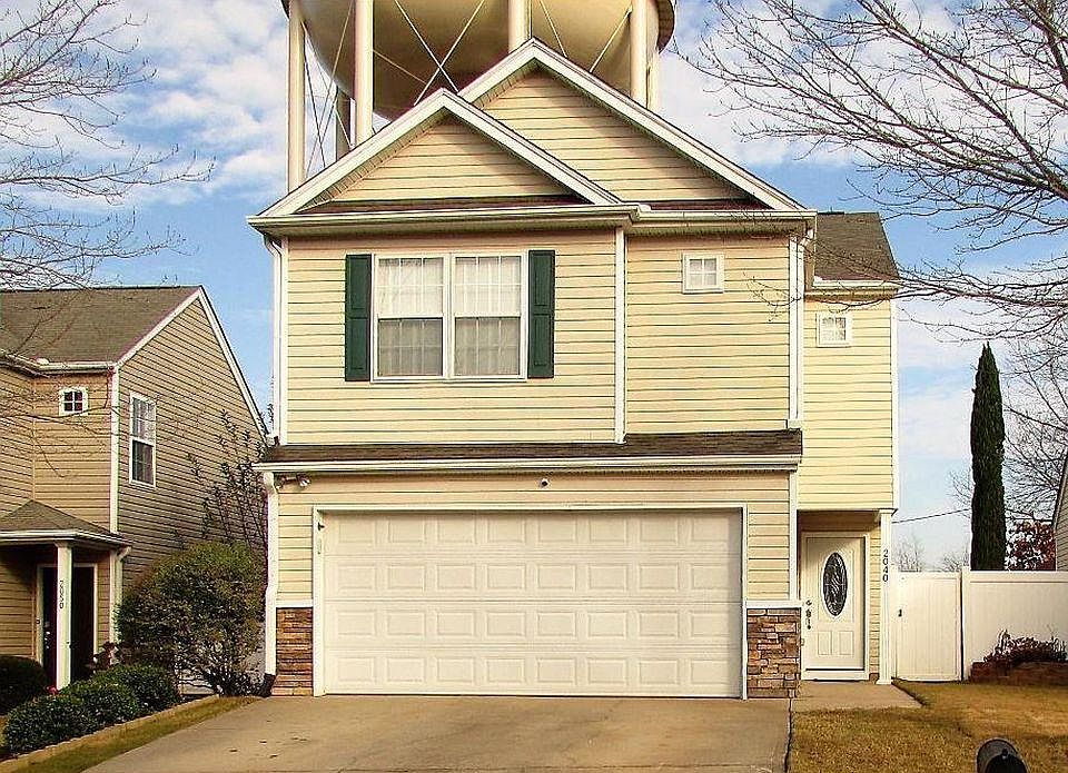 Front of the house (2 car garage)