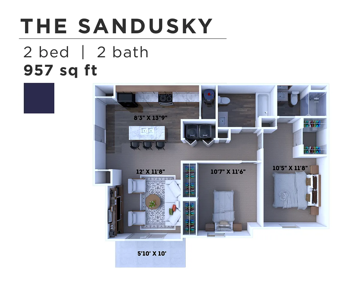 Floor plan The Sandusky