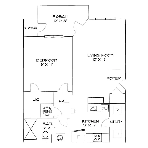 Floor plan Design 1A
