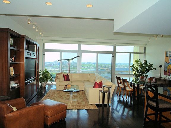 Open living and dining...