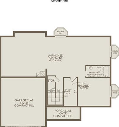 Unfinished basement
