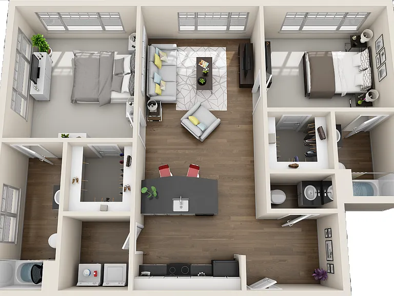 B1.1 floor plan Edge Flats