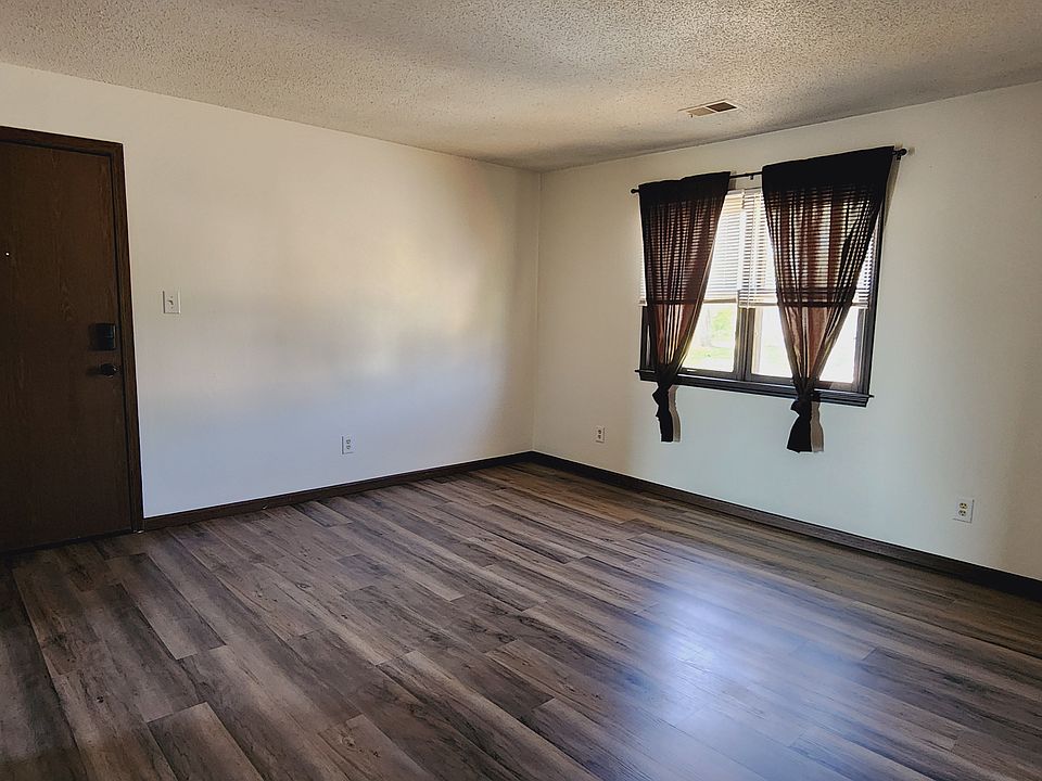 View of living room from the main hallway